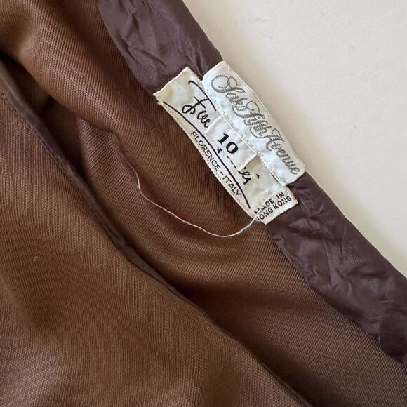 1970s Vintage Emilio Pucci Chocolate Brown Jersey Maxi Skirt Saks Fifth Ave S/XS - Picture 7 of 16